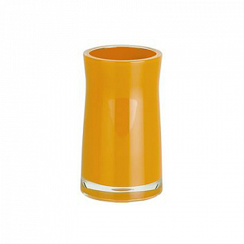 Стакан для ванной комнаты SYDNEY-ACRYL полиакрил 12х7 см оранжевый, Spirella, 1013625