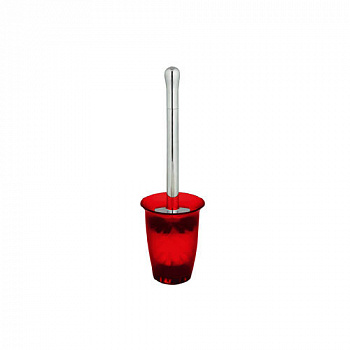 Ерш для туалета с подставкой TORONTO пластик 38,5х11,5 см красный, Spirella, 1006773