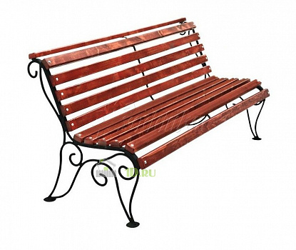 Скамейка-кресло кованная Лотос 60 см, Хоббика