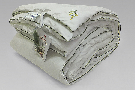 Одеяло стеганое всесезонное 200х220 см коллекция "Мята Антистресс" из бамбукового волокна с вложенным саше из натуральной мяты, ткань 100% хлопок, МА-О-7-3